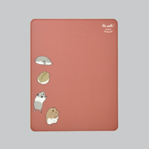 エレコム マウスパッド 抗菌 アニマル柄 ハムスター MP-AN04HAM(1枚)