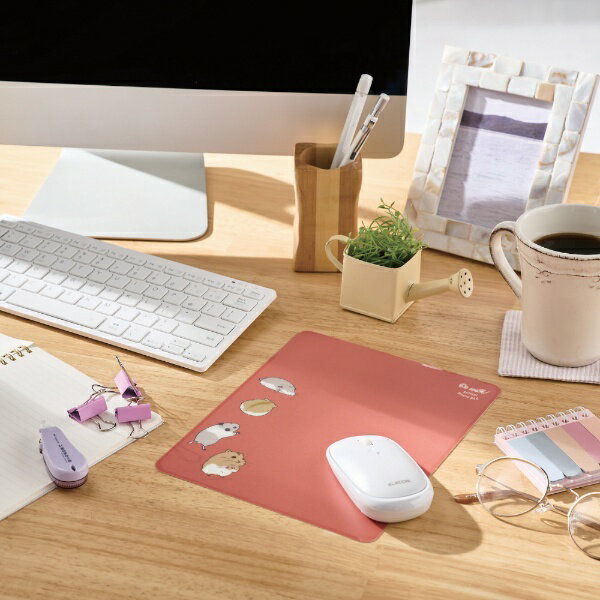 エレコム マウスパッド 抗菌 アニマル柄 ハムスター MP-AN04HAM(1枚)