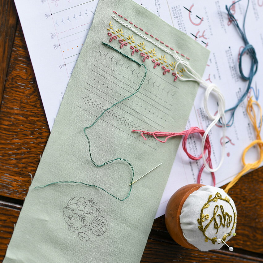 オリムパス製絲 オリムパス GARDEN PARTY はじめてのフランス刺しゅう レッスンクロスLevel1 GP-K1 1682690