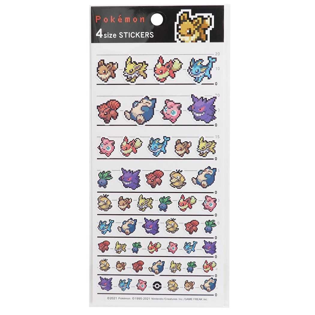 PSA10 ポケモンキッズ イーブイ シール 2005 POKEMON KIDS 楽天市場】カミオジャパン ポケモン 4サイズステッカー ピクセル