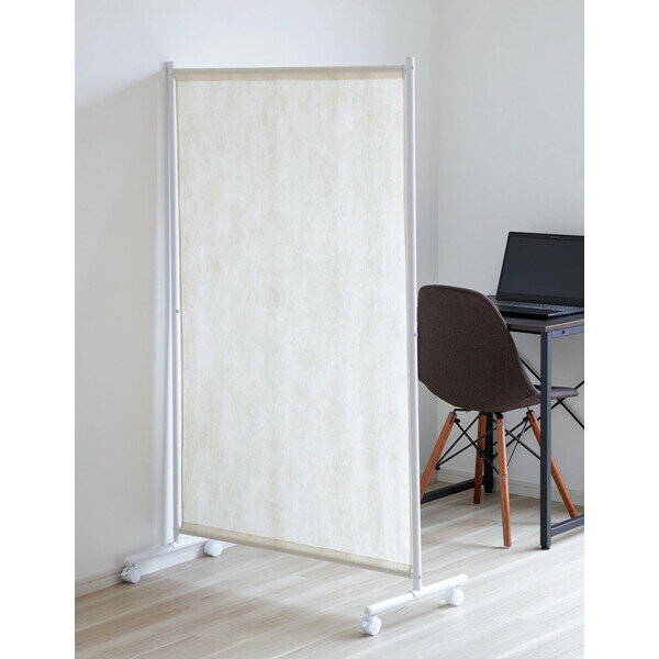 オビタス パーテーション キャスター付 幅90×奥行43×高さ152cm・ホワイト PTH-90WH 間仕切り スクリーン ついたて 目隠し PTH90WHオオタケ