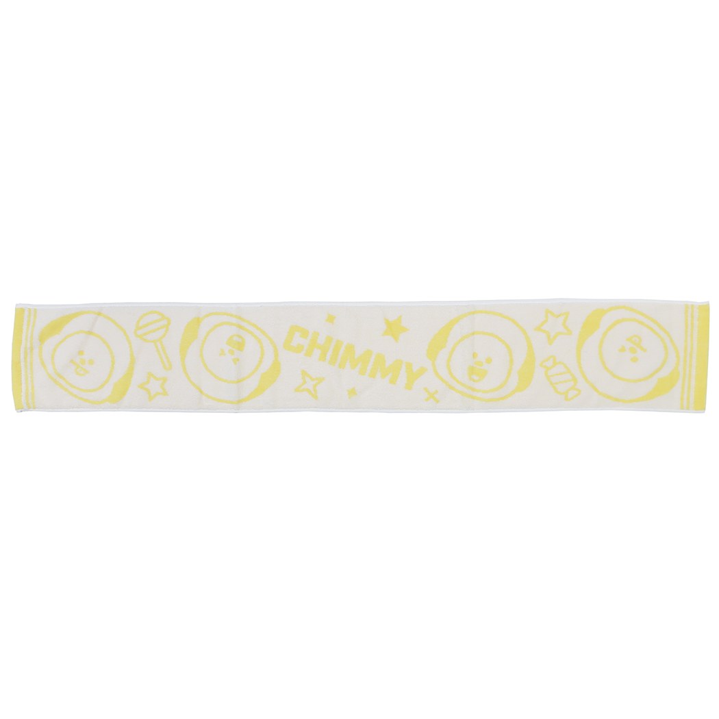 抗菌 ジャガード スリム ロングタオル マフラータオル BT21 コロコロ CHIMMY LINE FRIENDS 丸眞 スポーツタオル