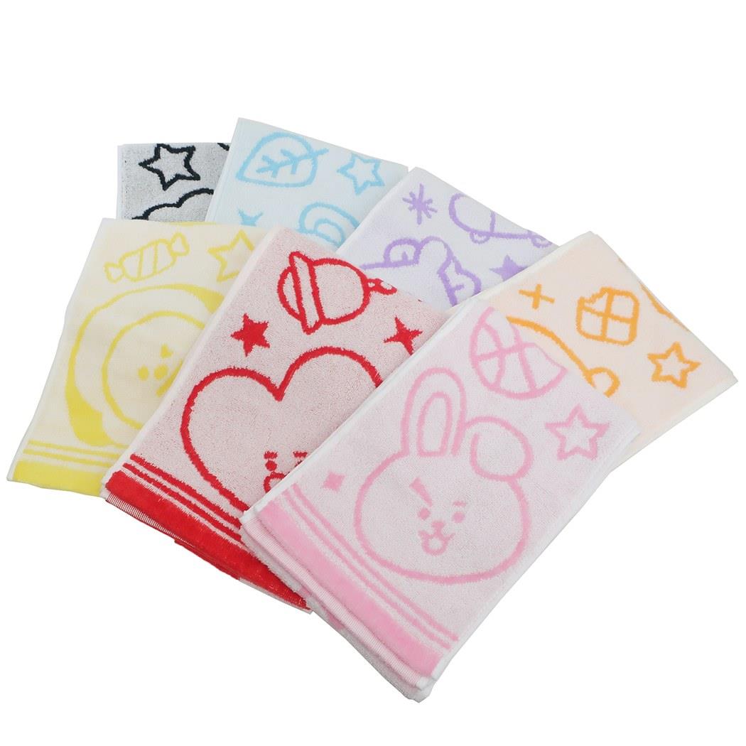 抗菌 ジャガード スリム ロングタオル マフラータオル BT21 コロコロ CHIMMY LINE FRIENDS 丸眞 スポーツタオル