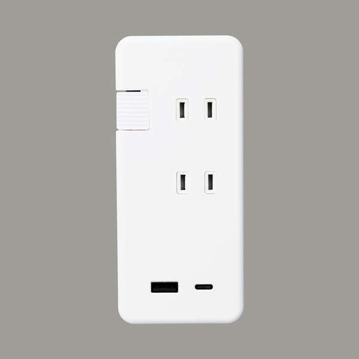 エレコム USB充電器 USBコンセント ケーブル収納 ホワイト MOT-U13-2302WH(1個)