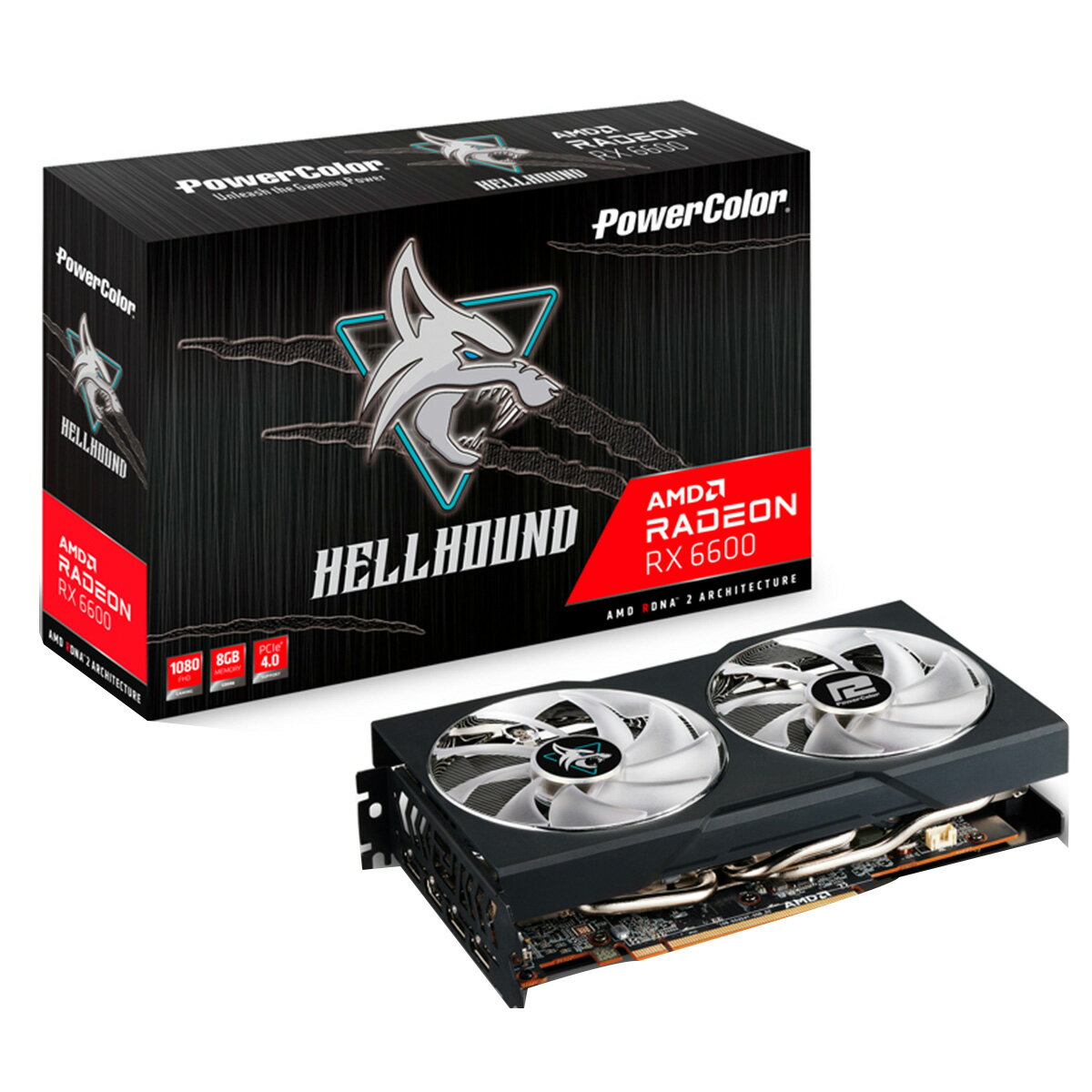 POWER COLOR グラフィックボード AXRX 6600 8GBD6-3DHL