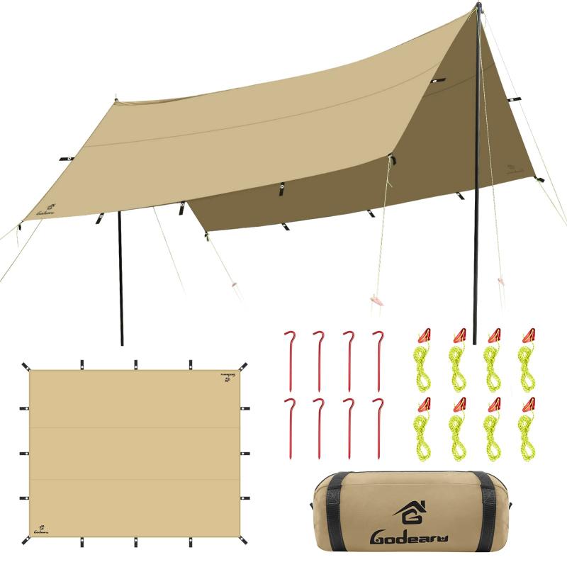 楽天市場】GOGlamping タープ tc ヘキサタープ ポリコットン 焚き火