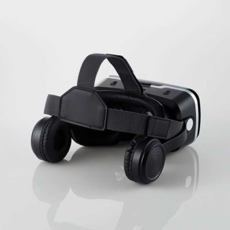 エレコム VRゴーグル ヘッドホン一体型 VRリモコン ブラック VRG-XEHR01BK(1セット)