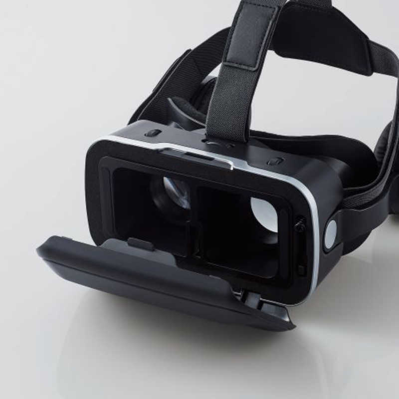 エレコム VRゴーグル ヘッドホン一体型 VRリモコン ブラック VRG-XEHR01BK(1セット)