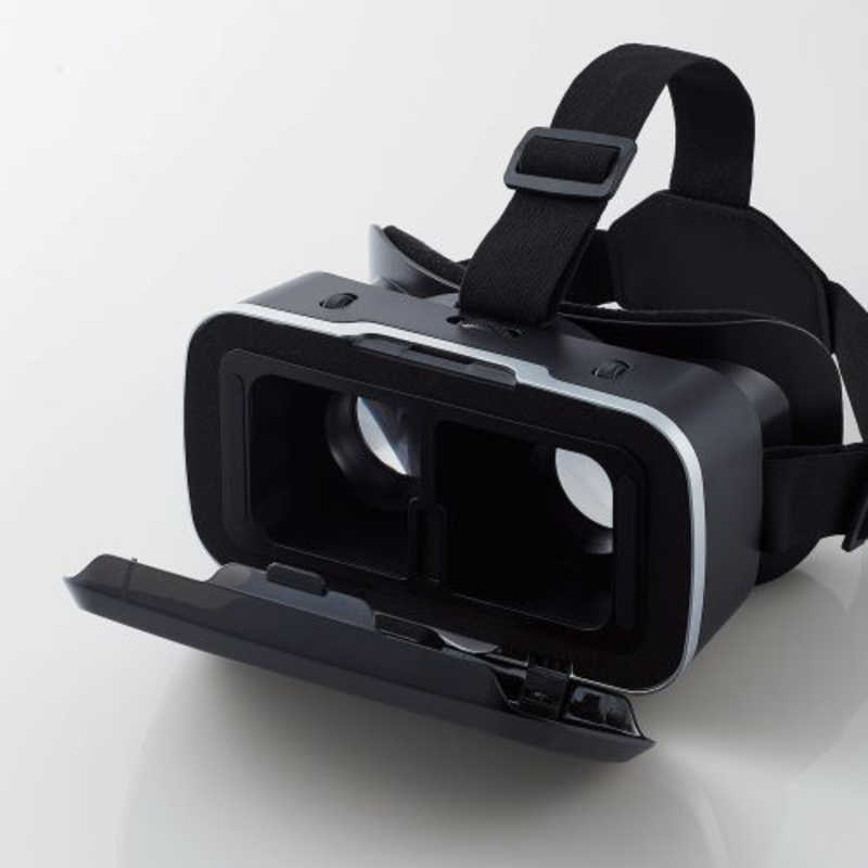 エレコム VRゴーグル VRリモコン スマホ 4.8～7インチ対応 ブラック VRG-M02RBK(1セット)