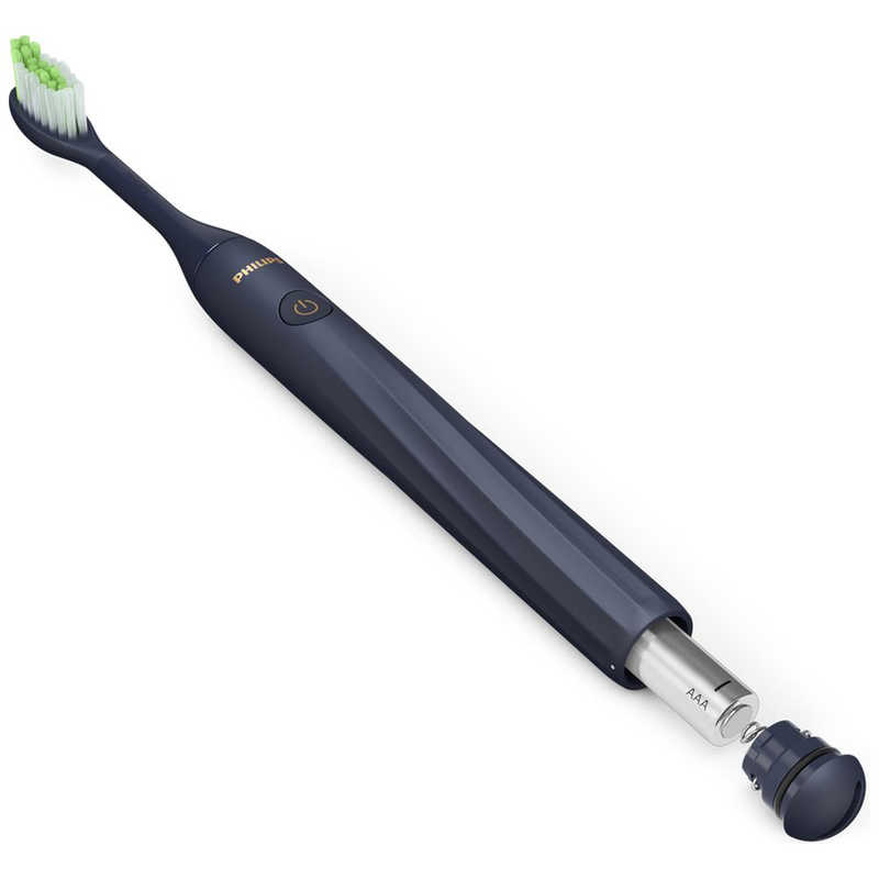 フィリップス Philips One 乾電池式電動歯ブラシ ミッドナイトブルー HY1100／34(1台)