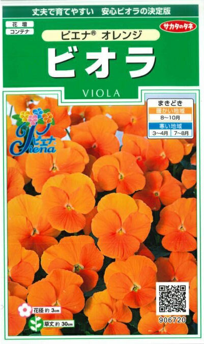 サカタのタネ ビオラ ピエナオレンジ