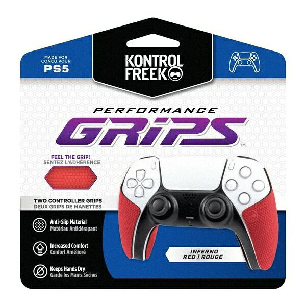 KONTROLFREEK｜コントロールフリーク KontrolFreek Performance Grips Red PS5 コントロールフリーク レッド RED-4777-PS5