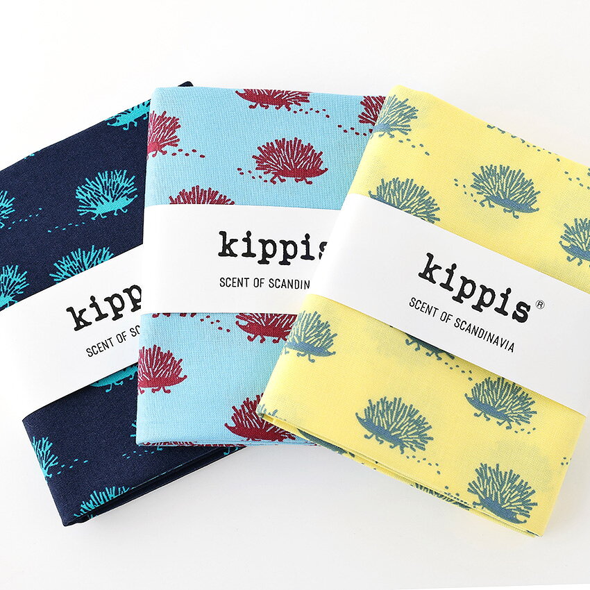 Kippis シーチング生地 カットクロス はりねずみたち イエロー KPSK-27D