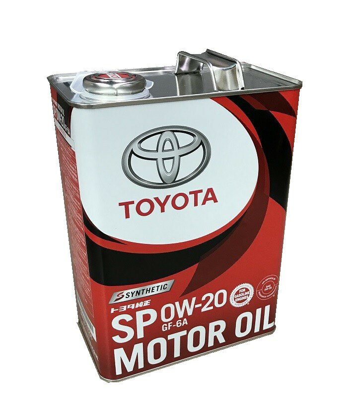 楽天市場】トヨタ自動車 TOYOTA エンジンオイル SP 0W-20 GF-6A 4L 缶