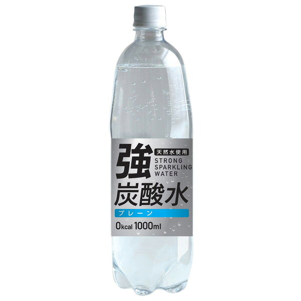 友桝飲料 強炭酸水 1000ml