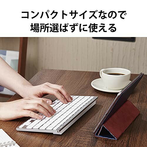 エレコム Bluetoothキーボード マルチペア パンダグラフ式 シルバー TK-FBP102SV／EC(1個)
