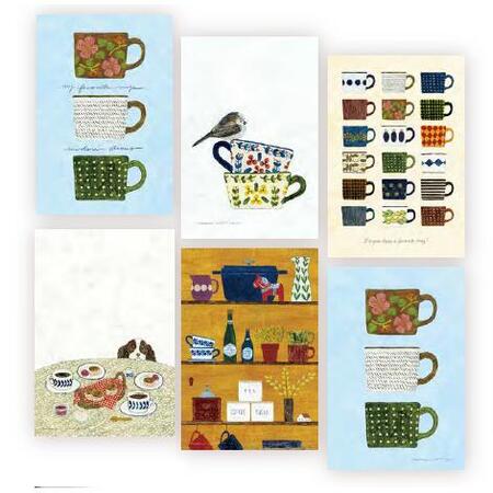 浅野みどりはがき箋 my favorite mugs
