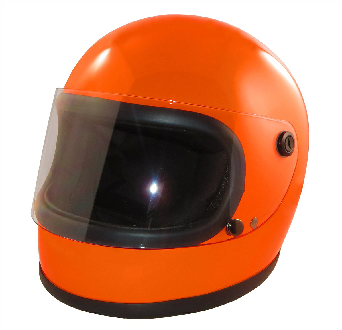 フルフェイスヘルメット オレンジ/ブラックLサイズ59~60cmネオライダー