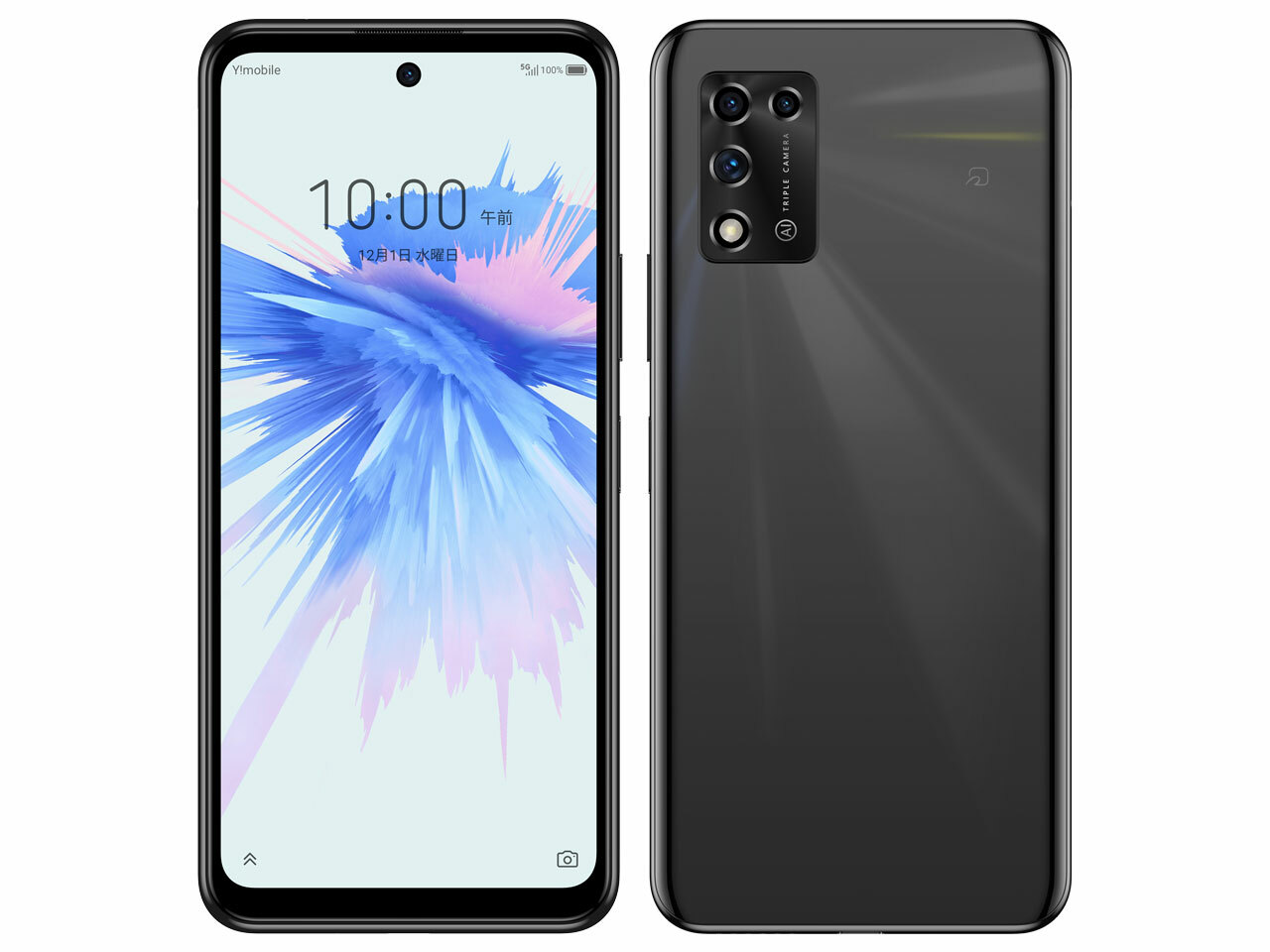 Softbank　ZTE A303ZT スマートフォン 5G ブラック ZTE あんしんファミリースマホ A303ZT Softbank [ブラック] 新品