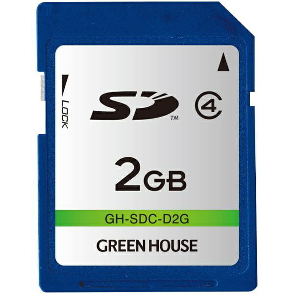 GREEN HOUSE SDカード 2GB GH-SDC-D2G
