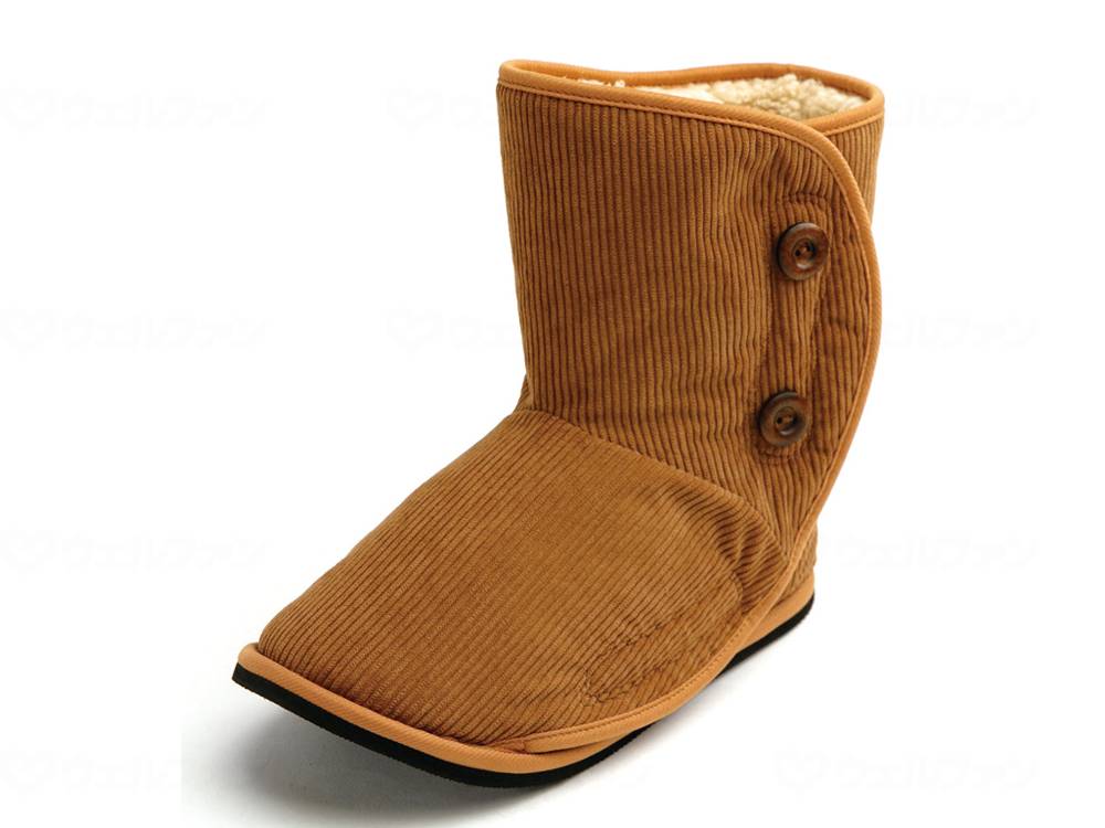 徳武産業｜TOKUTAKE あゆみ 大きく開くルームブーツ キャメル LL 25．0～26．0CM 22380200051