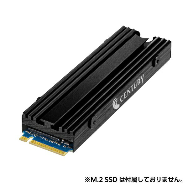 CENTURY センチュリー M.2 SSD専用ヒートシンク Aluminum Heat sink for SSD ブラック CAHPS-M2