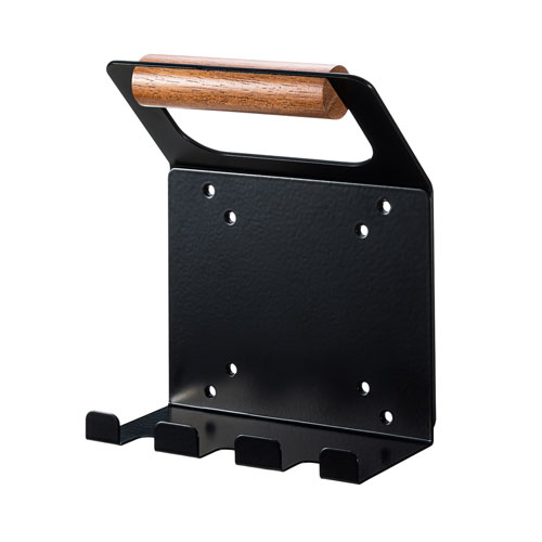 サンワサプライ｜SANWA SUPPLY VESAマウント取付け 75x75 / 100x100mm テレビハンドル コード受け付き ブラック MR-VESA12