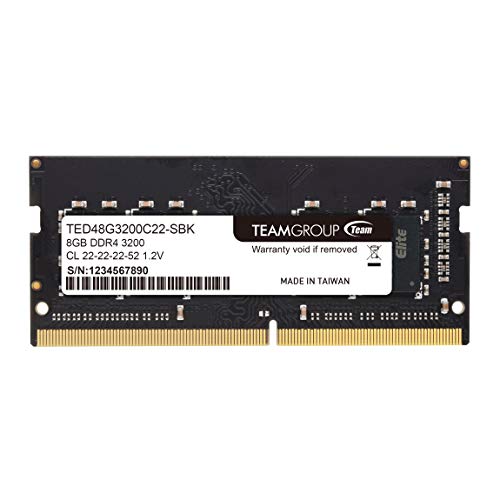 Team ノートPC用メモリ SO-DIMM DDR4 3200MHz PC4-25600 8G 日本国内無期限正規