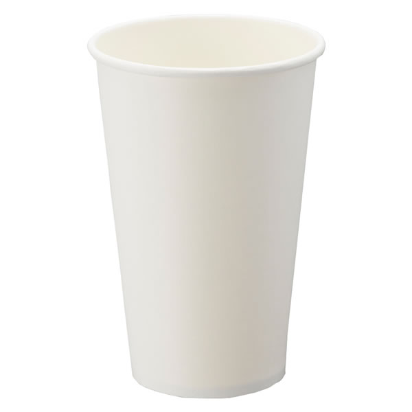 HEIKO 紙コップ ペーパーカップ アイス・ホット兼用 16オンス ホワイト