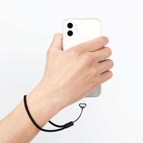 エレコム スマホアクセサリ 外付ストラップホール ハンドストラップ P-STHHANCR(1個)