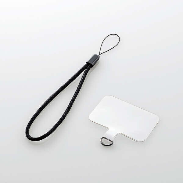 エレコム スマホアクセサリ 外付ストラップホール ハンドストラップ P-STHHANCR(1個)