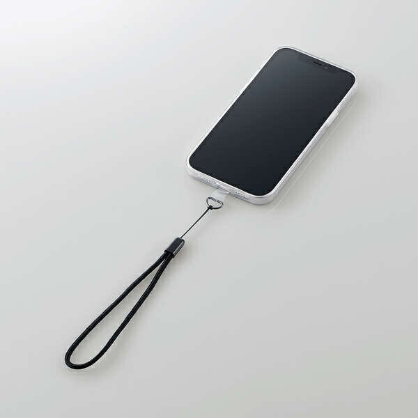 エレコム スマホアクセサリ 外付ストラップホール ハンドストラップ P-STHHANCR(1個)