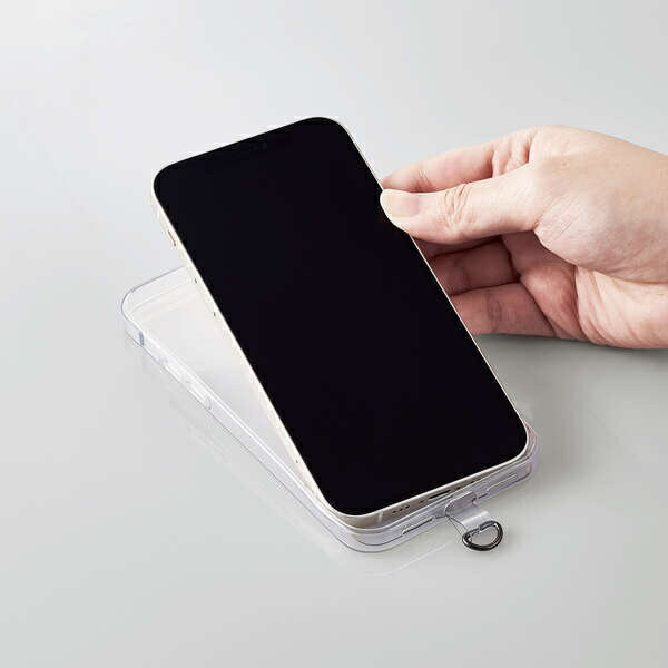 エレコム スマホアクセサリ 外付ストラップホール ハンドストラップ P-STHHANCR(1個)
