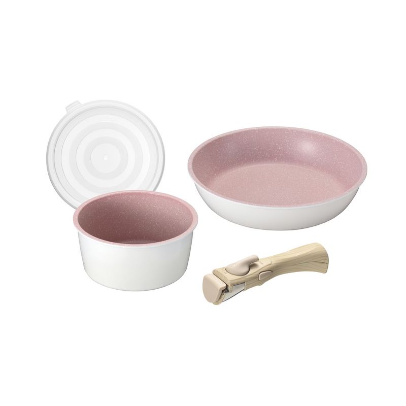 和平フレイズ 魅せるフライパン IH対応 着脱式ハンドル鍋 MB-2163