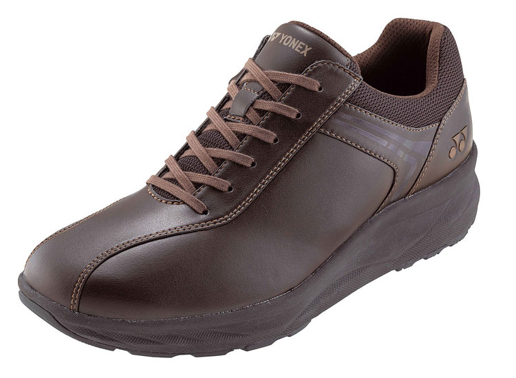 YO-SHWMC103-040-25.0 ヨネックス メンズ ウォーキングシューズ ダークブラウン・25.0cm YONEX LOCO STRIDE パワークッションMC103