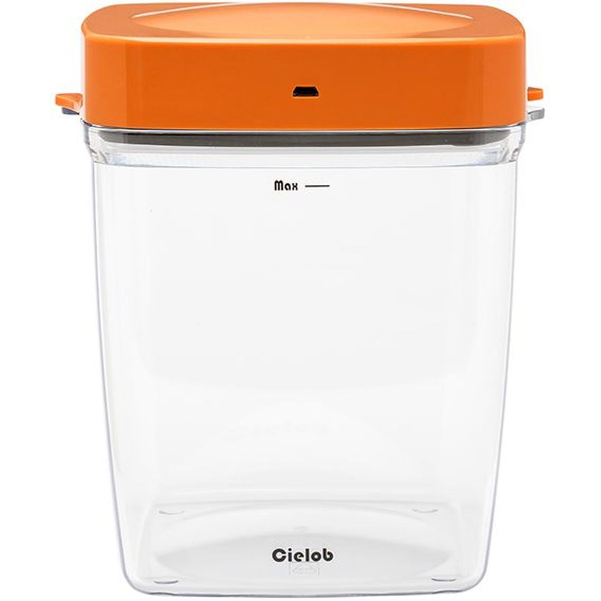 Ko.U｜コウ 自動真空キャニスター スクエアタイプ 2.5L Cielob セーロブ オレンジ VAF1P1-OR 電子レンジ非対応/食洗器非対応