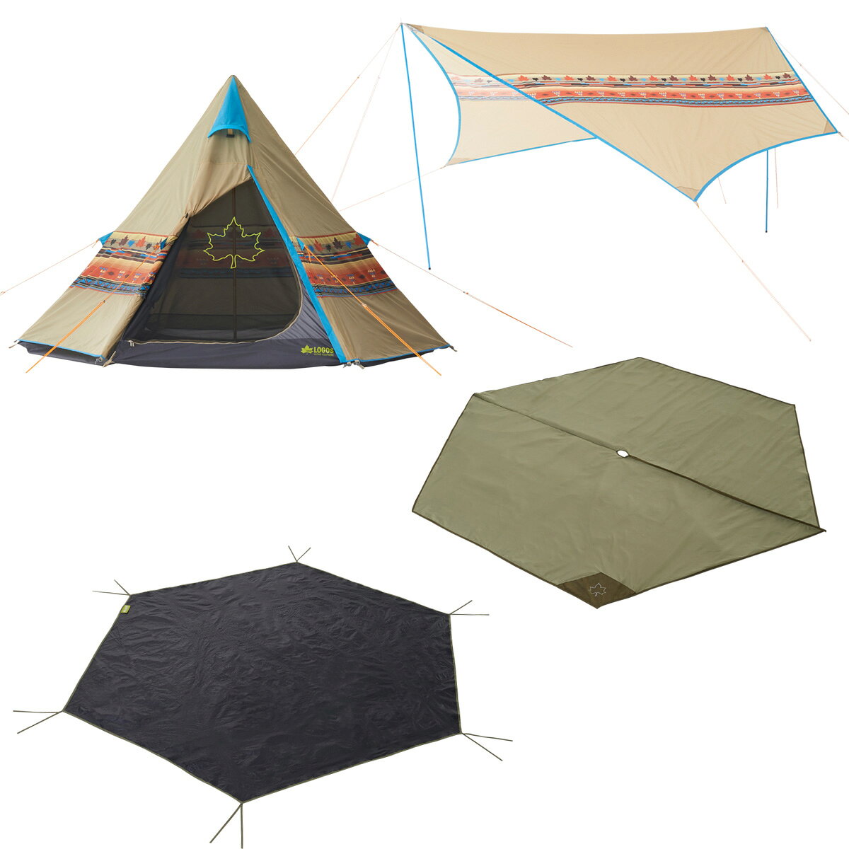 楽天市場】ロゴスコーポレーション LOGOS ナバホ Tepee 300(1張