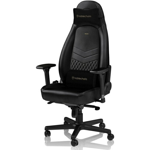 noblechairs｜ノーブルチェアーズ ゲーミングチェア ICON Real Leather ブラック NBL-ICN-RL-BLA-SGL