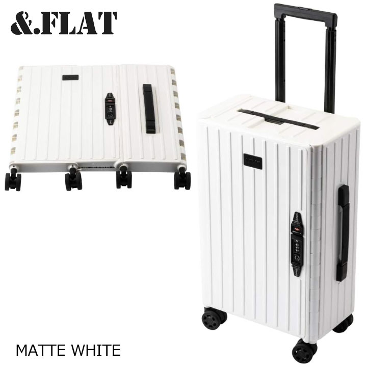 アンドフラット ＆．FLAT スーツケース 折り畳めるキャリーケース マットカラーシリーズ ネームタグ付き コンパクトキャリーケース マット COMPACT CARRY CASE …