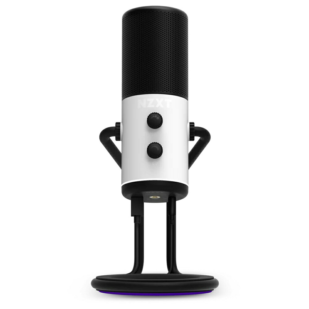 NZXT USBコンデンサーマイク Capsule マットホワイト AP-WUMIC-W1