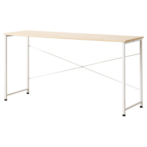 岩附 シンプルPCデスク IW-17140-NA 作業スペース 豊富なサイズバリエーション ワイドサイズ 機能的 使いやすい 木目調 お子様用 L字型レイアウト 耐荷重 アジャスター付き お客様組立