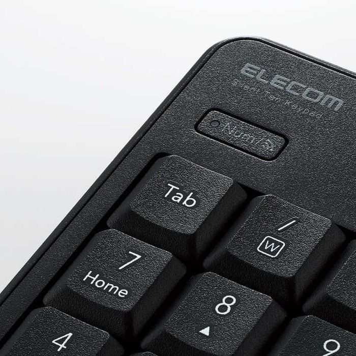 エレコム テンキー ワイヤレス 無線 Bluetooth 抗菌 静音 ブラック TK-TBM023SKBK(1個)