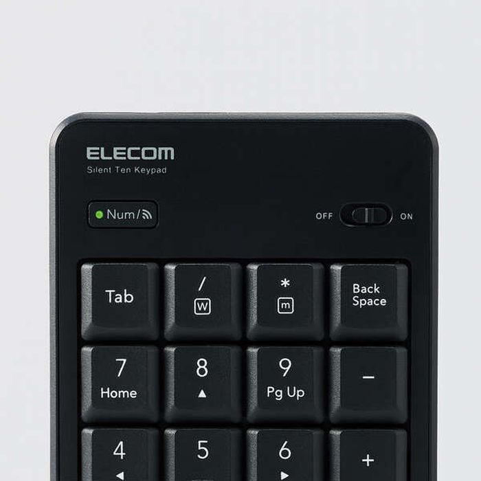 エレコム テンキー ワイヤレス 無線 Bluetooth 抗菌 静音 ブラック TK-TBM023SKBK(1個)