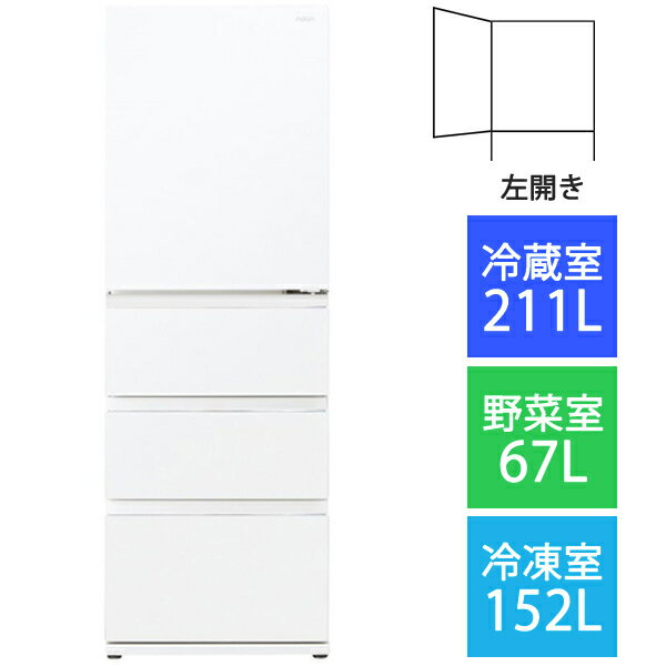 【AQUA】4ドア冷蔵庫・430L・Delie AQR-VZ43M(W) 4c57f6fde25d5969e43f971537abb1