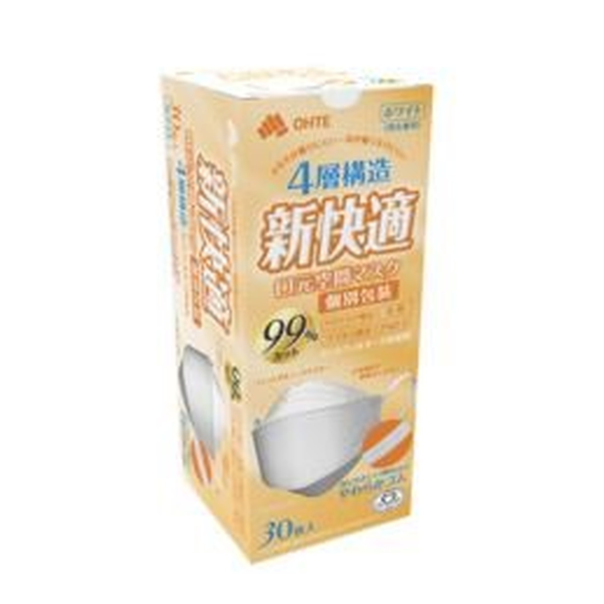 楽天市場】三国堂 OHTE新快適立体不織布マスク個包装 WH 30枚 | 価格