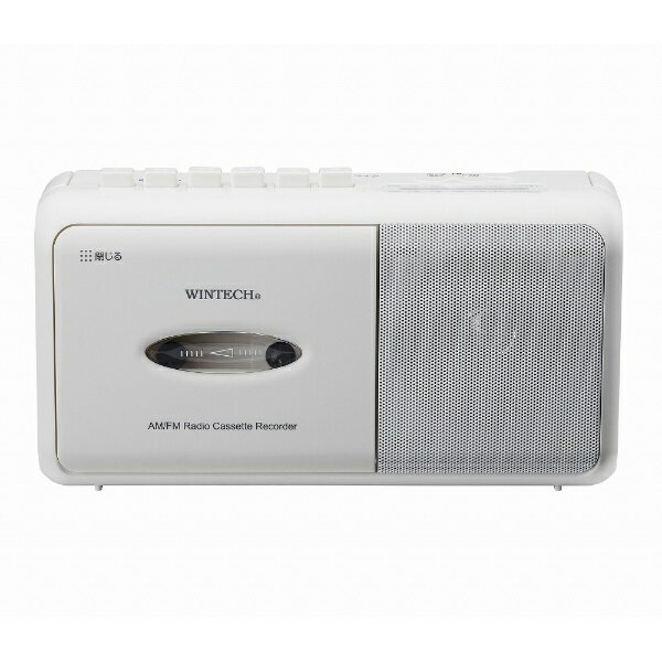WINTECH モノラルラジカセ ホワイト SCT-M110
