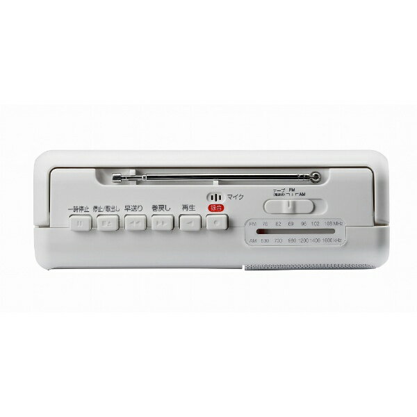 WINTECH モノラルラジカセ ホワイト SCT-M110