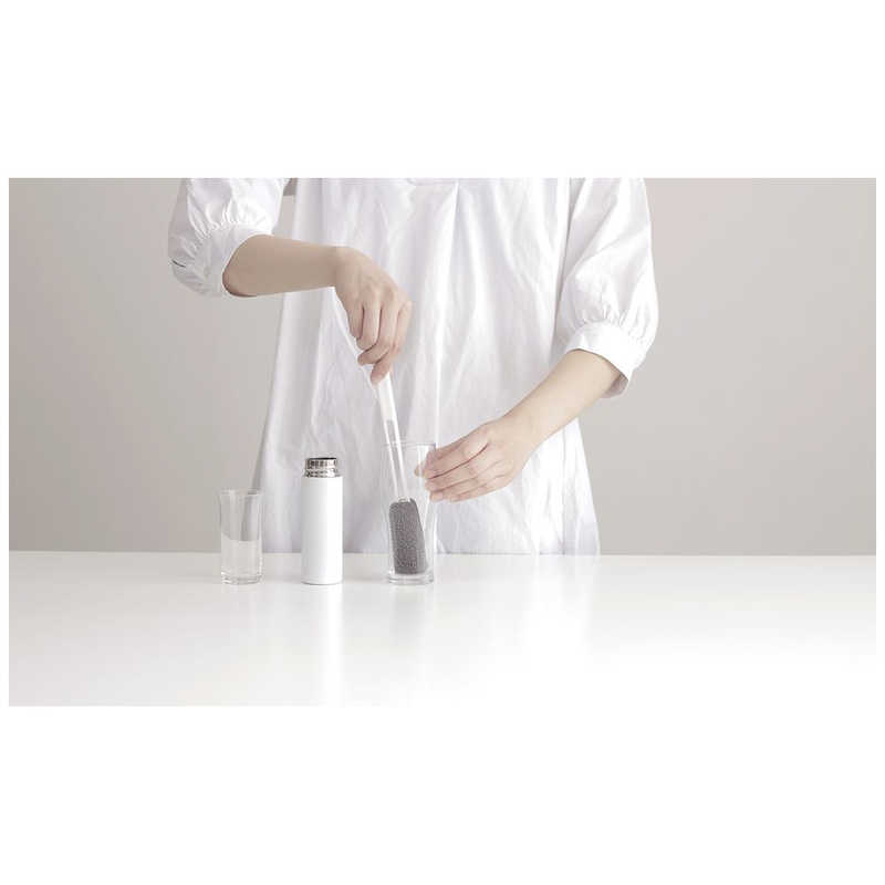 マーナ K755GY グレー ボトル洗いスポンジ スリム