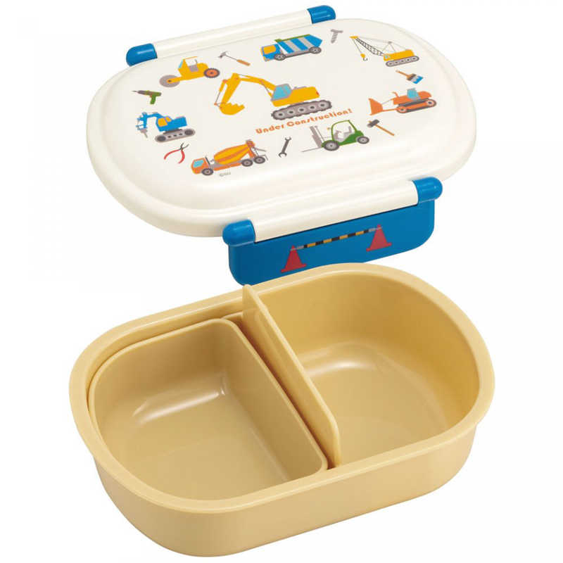 スケーター 抗菌ふわっとフタタイトランチボックス 1段 はたらくクルマ 360ml QAF2BAAGハタラククルマ