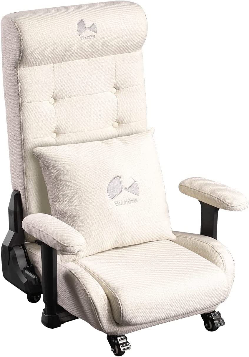 バウヒュッテ ゲーミングソファ座椅子2 ファブリックタイプ ホワイト GX-370-WH Bauhutte Gaming Floor Sofa Chair 2